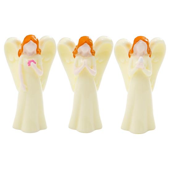 3 Pcs Mini Guardian Angel Figurines Small Resin Angel Statues Little