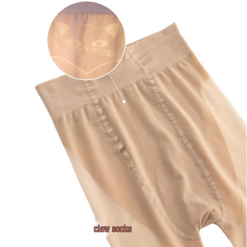 Summer Cat Paw Pantyhose for Women - Skin-tone, Anti-snag, Non-slip Tights for a Natural Bare Leg Look
