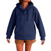 Women's Fashionable Long-sleeved Pullover And Solid-color Hooded Sweatshirt