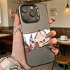 Anime White Hair and Red Eyes Hard Phone Case for Iphone 16 15 14 13 12 11 Pro Max Mini Shockproof Anti-Scratch Protective Cover