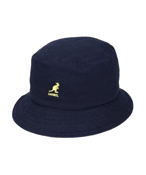 Kangol Washed Bucket Navy 23 Hat, (71)