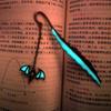 1 Pcs Creative Feather Deer Head Bat Metal Luminous Bookmarks School Kawaii Stationery Gift Escolar Label Supplies