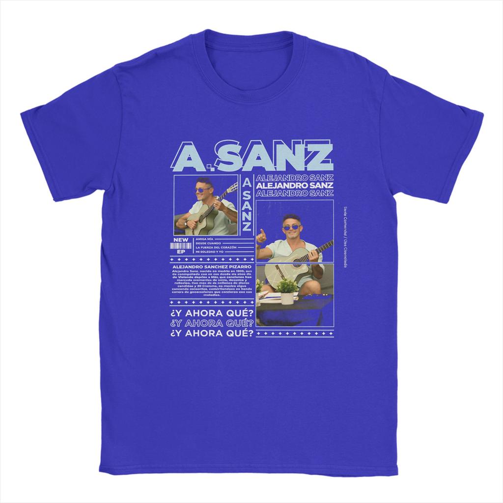 Singer Alejandro Sanz Pop Music T Shirt Novelty TShirts Short Sleeves Y2K Retro Tshirt Summer Cotton 4XL 5XL 6XL Clothes