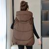 Autumn and Winter Down Cotton Jacket, Vest, Women's Hooded Vest, Camisole, Knitted Outerwear, Vest, Jacket
