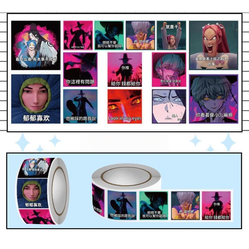 500Pcs/Roll Anime Kpop Demon Hunters Stickers Diy Scrapbooking Phone Luggage Skateboard Waterproof Decal Child Toy Gift