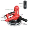 1250W 6 Speed Drywall Sander Wall Polishing Machine Grinding 3500rpm  Handheld Putty Polisher Machine with LED Light And Dust Bag