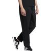 Adidas Neo Solid Color Elastic Waist Drawstring Fleece-Lined Joggers Unisex Bottoms Black HN8727