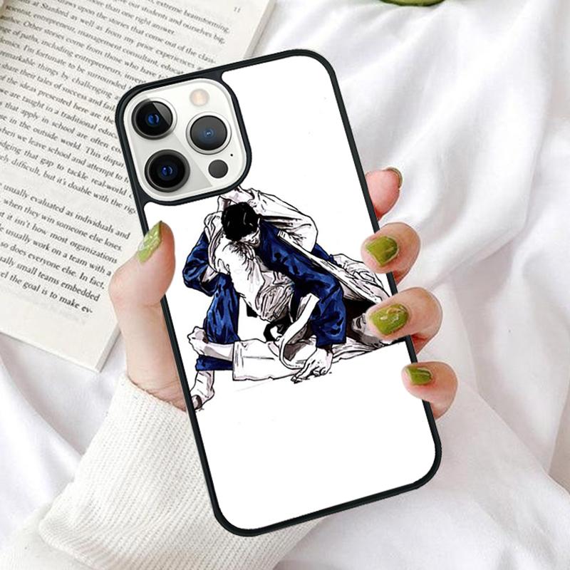 Japanese Martial Arts Judo Phone Case Cover for iPhone 17 Air 16 16e 12 11 13 14 15 Pro Max for Apple Plus Coque
