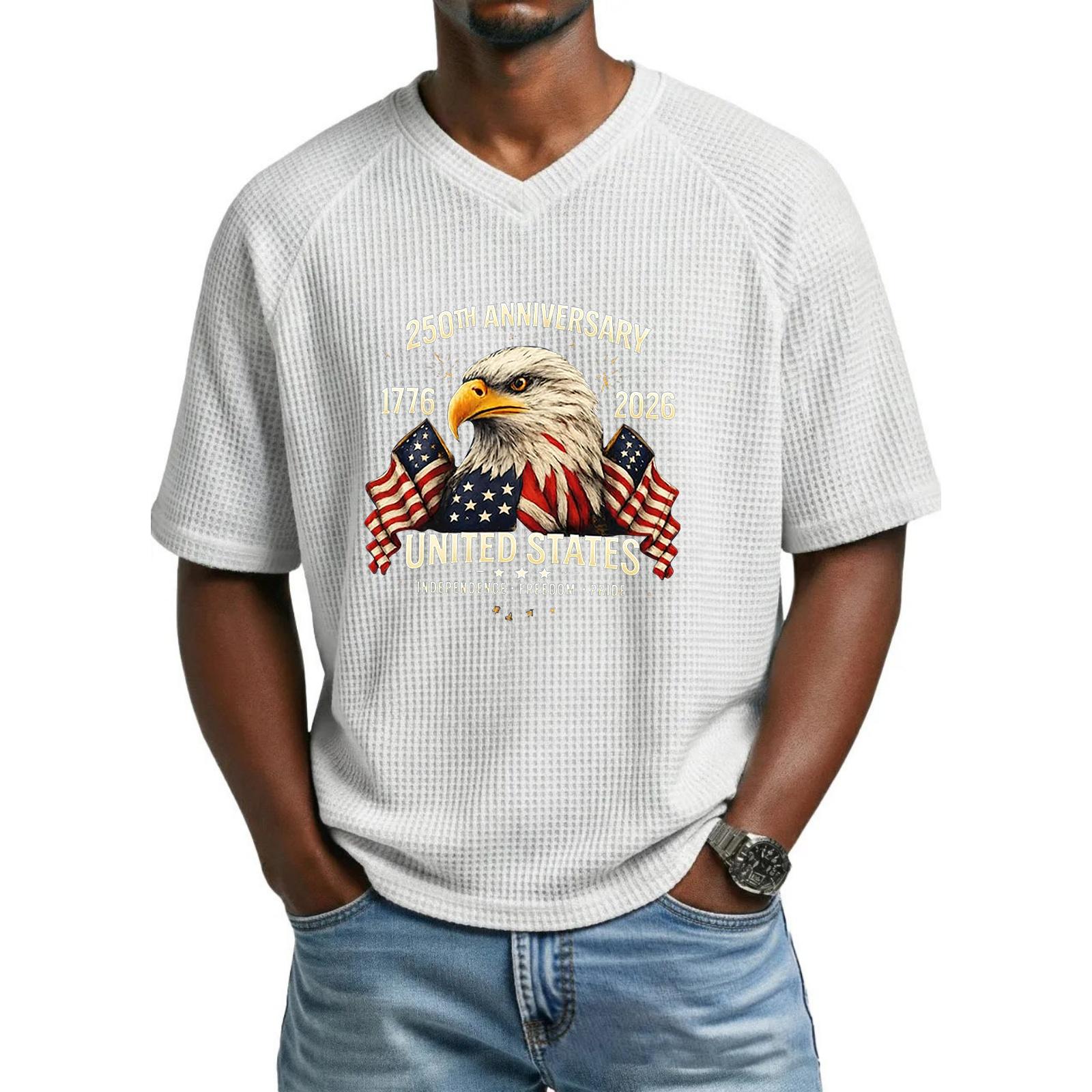 

Men s Loose Fit Casual Short Sleeve V Neck Shirt with Graphic Print Lightweight Breathable Fabric Comfortable Fit XXXL