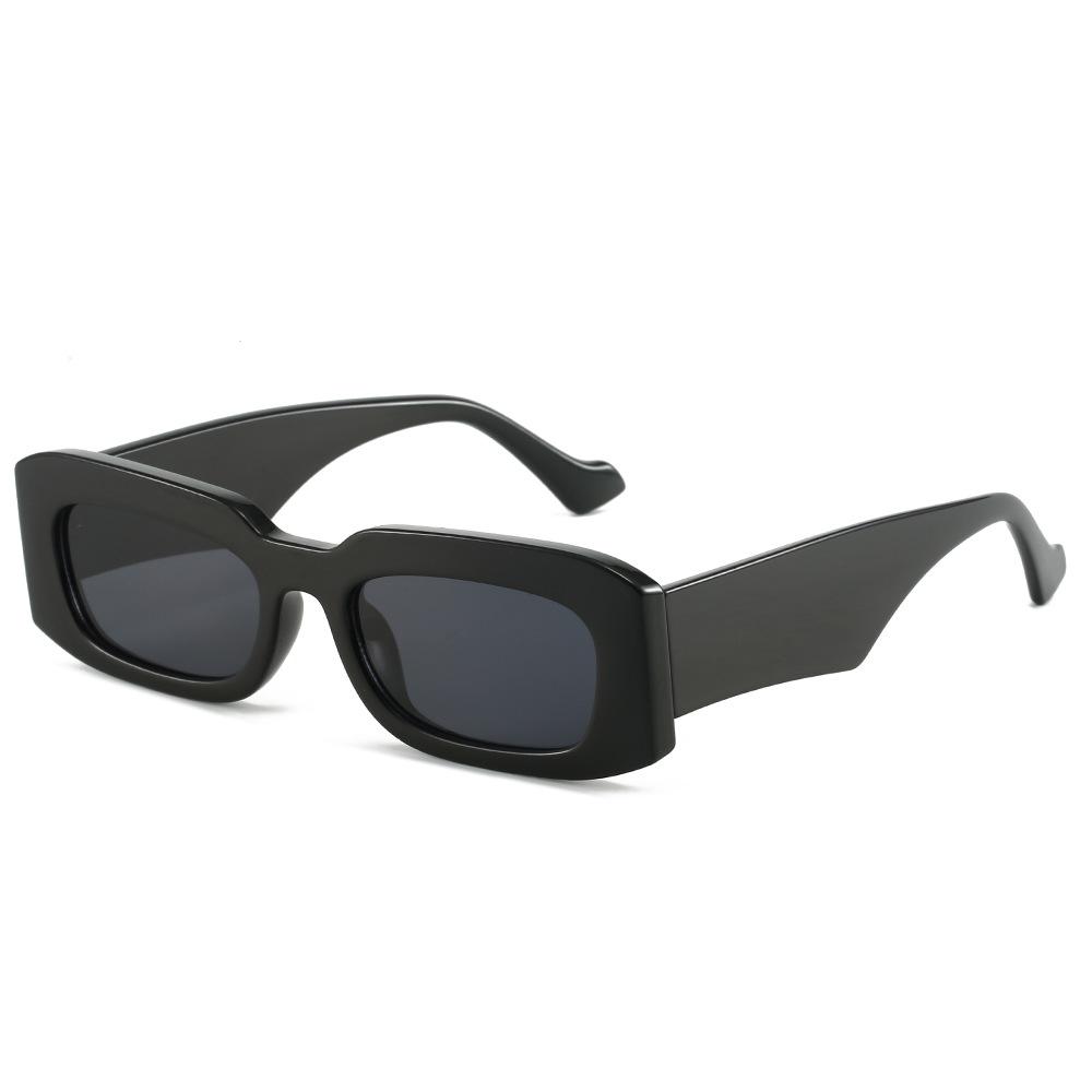 2024 New Simple square Sunglasses European and American Fashion Brand Rectangular Versatile Sunglasses