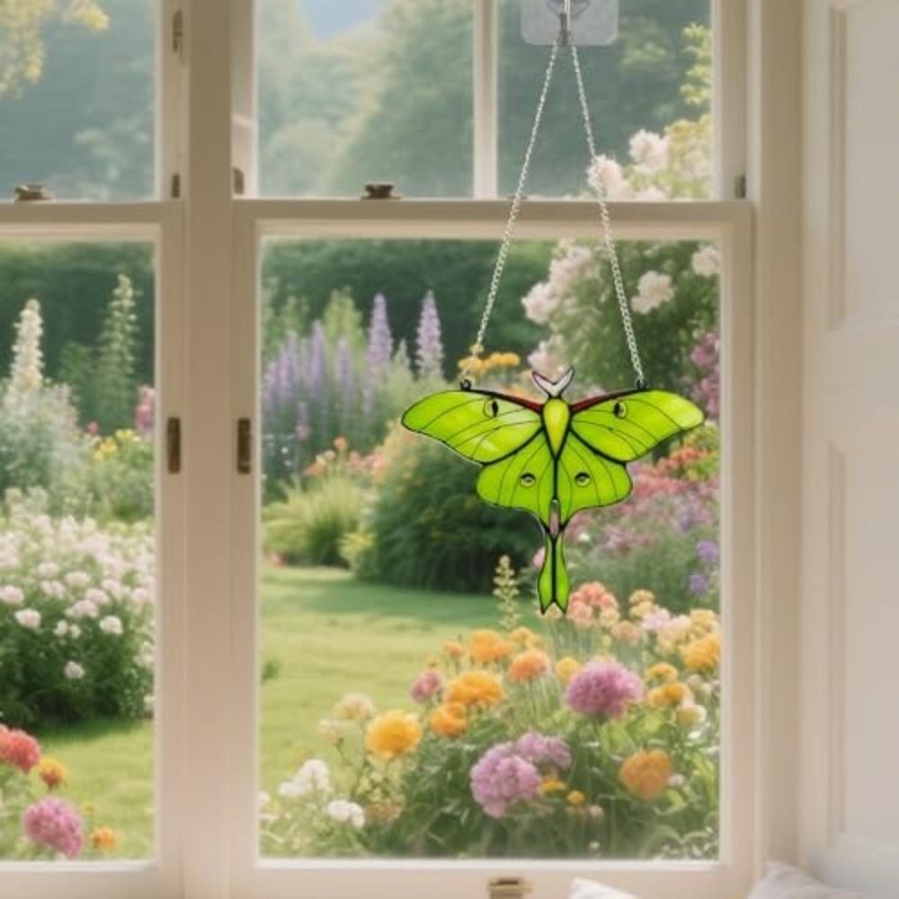 Window Hanging Design Luna Moth Butterfly Unique Handmade Suncatcher Window Hanging  Windows Decor