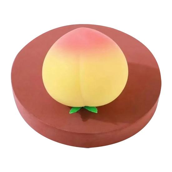 1/2 ks hračka na úlevu od úzkosti broskev mačkací realistická broskev tvarovaná fidget hračka antistresová dekompresní simulace ovoce senzorická pomalu se vracející stresový míček