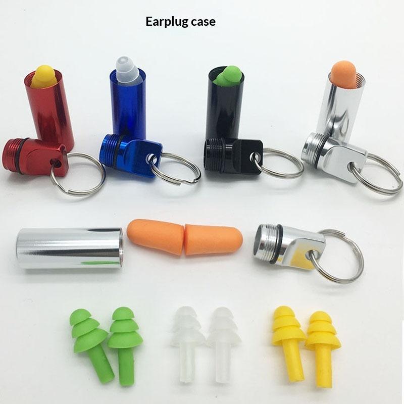 Aluminum Alloy Pill Case Keychain Waterproof Sealed Design Multiple Color Options Perfect For Outdoor Use Daily Pill Storage