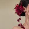 Elegante Fermaglio per Capelli con Nappa a Fiore di Perla - Accessorio Versatile Duckbill Retrò