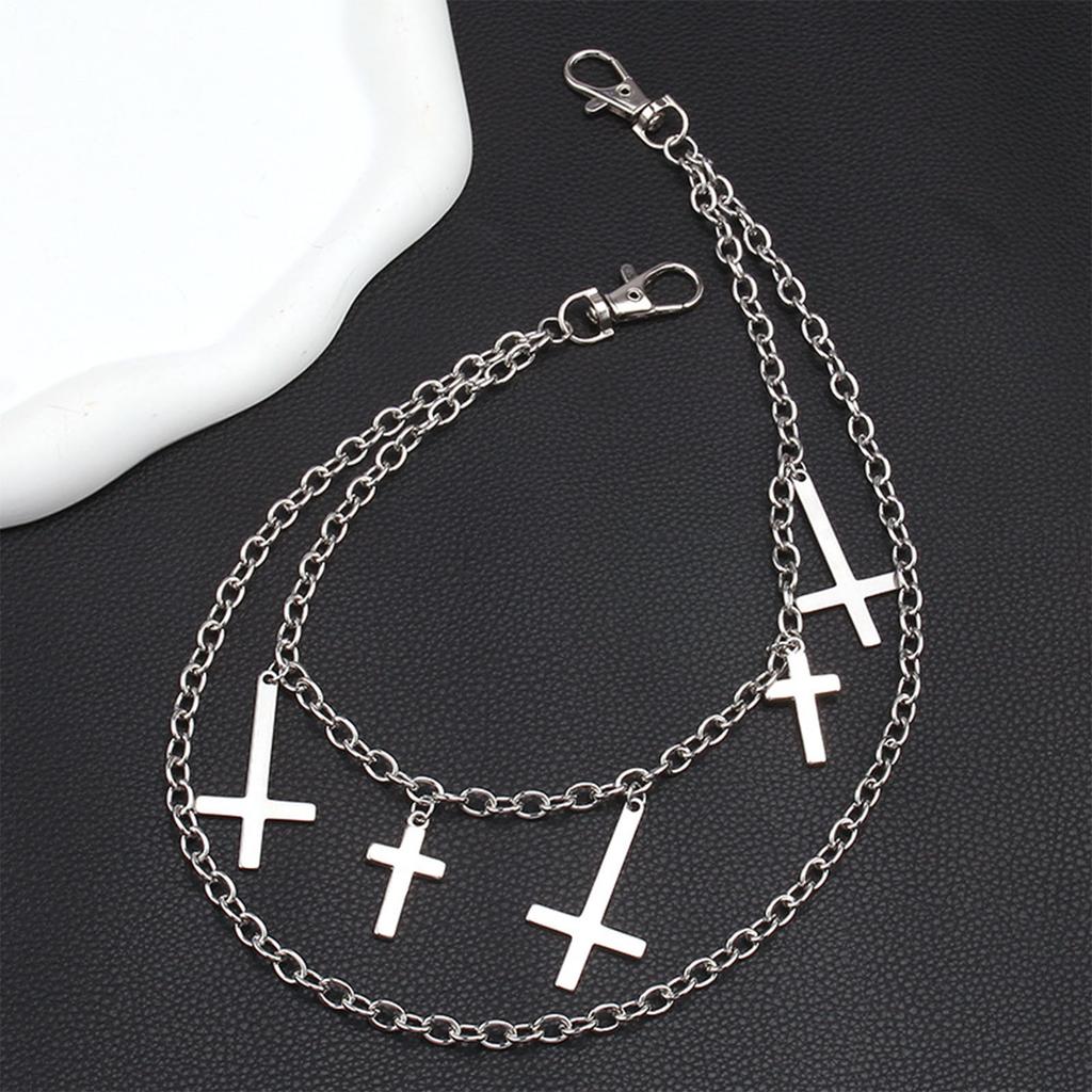 Pants Chain Punk Jeans Chain Wallet Jewelry Unisex Trousers Ornamen Aesthetic Moon Chain for Daily Wear and Parties