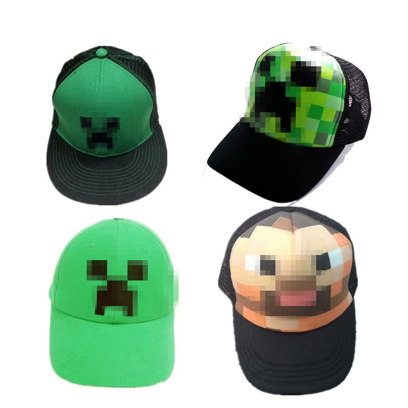 Buy Grid Sun Hat JJ Coolie Hat Minecraft Cap Creeper Hat Men and