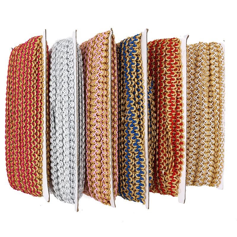 25 Yards Woven Lace Ribbon Centipede Braided Lace Trim DIY Craft Curtain Upholstery Sofa Pillow Clothes Sewing Accessories