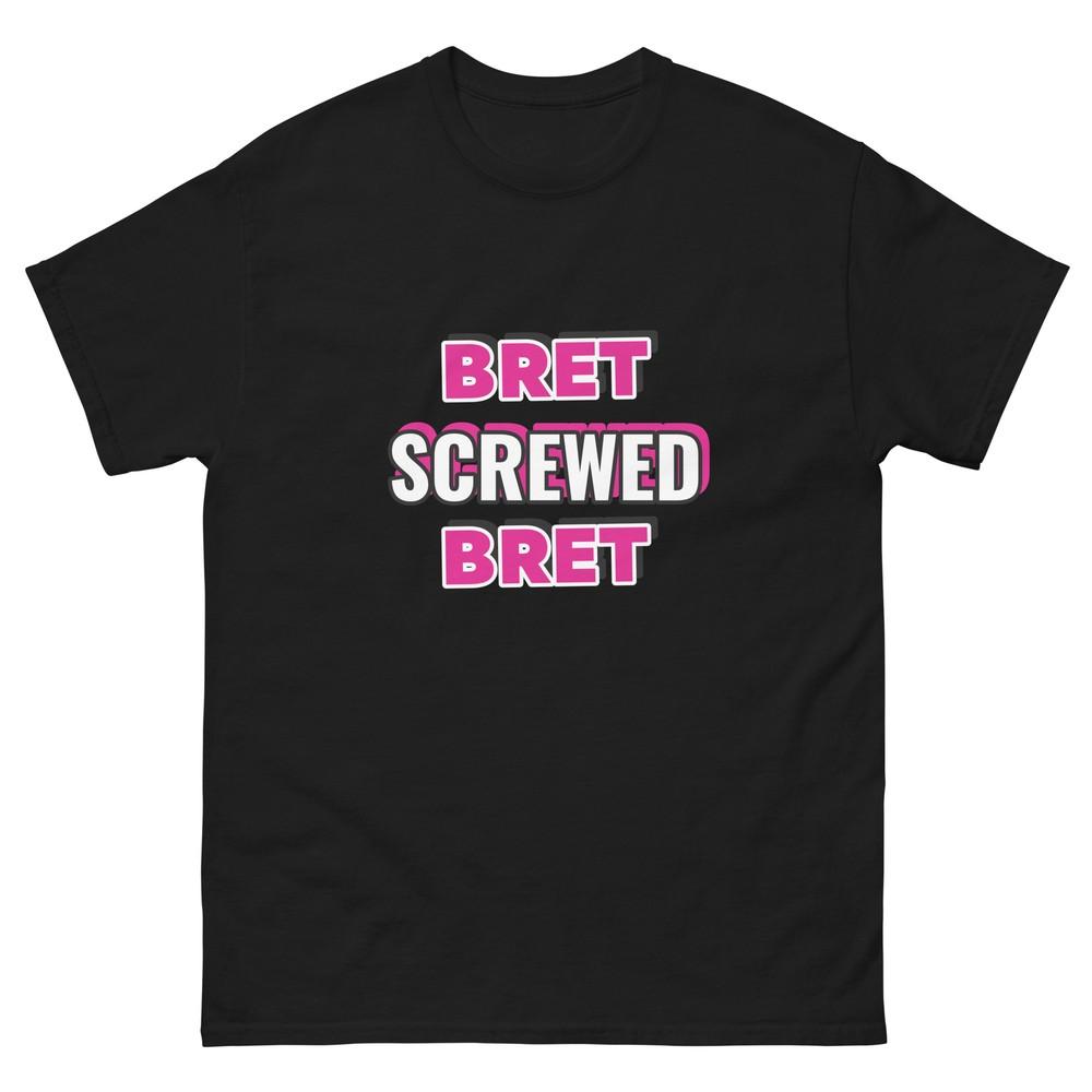 

Bret Screwed Bret Pro Wrestling Tee | Montreal Screw Job | Attitude Era T-Shirt XL