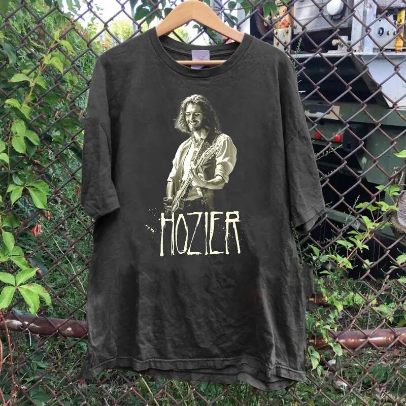Hozier Guitar Unreal Unearth Tour Vintage Shirt Hozier Album Graphic Tee S