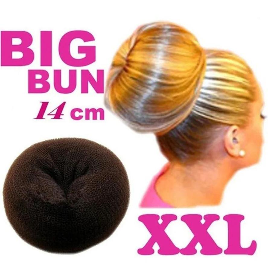 14cm Large Donut Fluffy Ball Princess Hairstyle Personalized Multifu Headwear Salon Styling Tool Women's Accessories Scrunchie