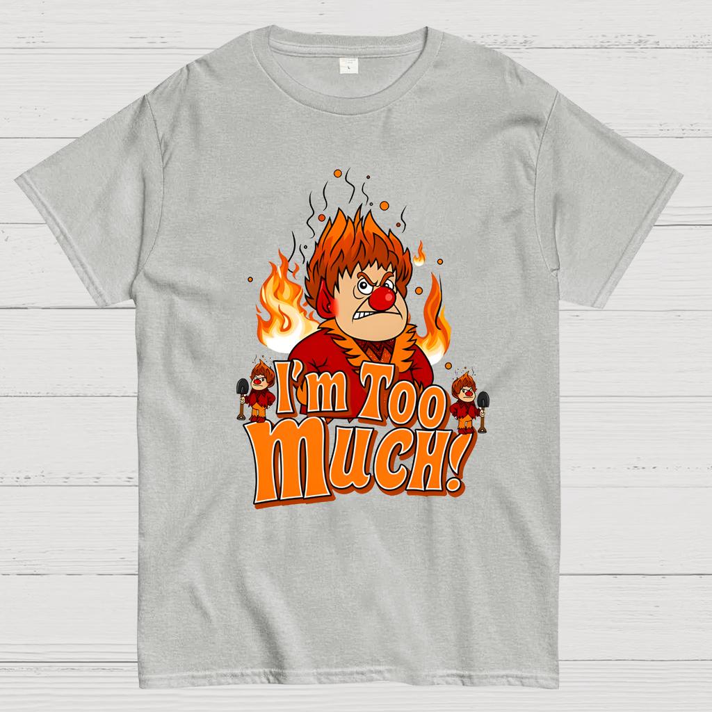 Miser Brothers' Christmas Matching I'm Too Much Cotton Summer Casual Cool Loose T-Shirt
