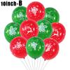 20/10Pcs Merry Christmas Balloons Santa Claus Snowflakes Latex Balloon Inflatable Kids Gifts Christmas New Year Party Decoration
