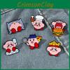 Cute Cartoon Kirby Brooch Alloy Material Cartoon Character Design Oil Droplet Process Xz3084-1 Xz3084-2 Xz3084-3 Xz3084-4 Xz3084-5 Xz3084-6