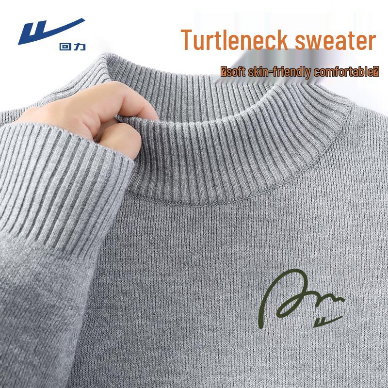 Huili Men s American Style Thick Knitted Winter Sweater L