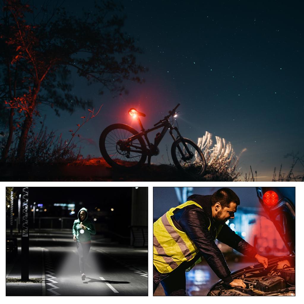 LD-2209 USB Rechargeable Bike Light Set Super Bright Bicycle Light Front and Rear Bicycle Light Set