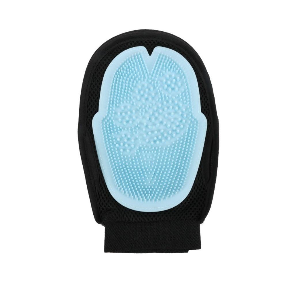 Grooming Massage Cat Deshedding Comb Pet Comb Pet Bath Brush Dog Cat Bath Massage Gloves  Bathing Blue 25cm
