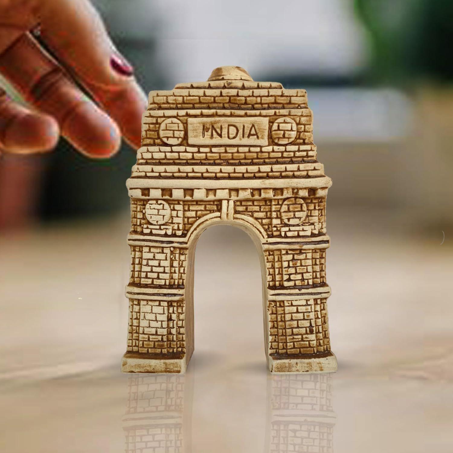 

India GATE Show Piece for Home Decor (Pack of 1, Cream)