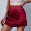 Eleganter und stilvoller A-Linien-Rock für Damen mit Falten, Hoher Taille, Kurzer Länge und Midi-Design
