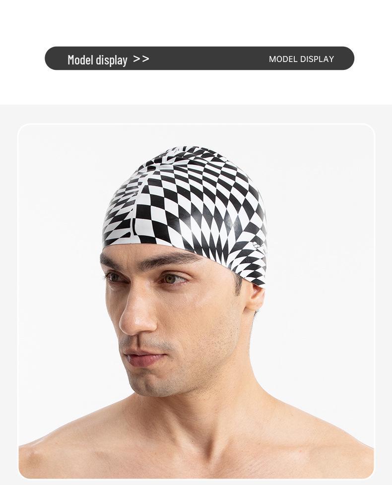 Yingfa Waterproof Silicone Swim Cap for Women and Men – Elastic, Comfortable, Non-Constricting, Hair Protection