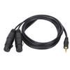 JORINDO Dual Female XLR to 3.5mm YSplitter Cable XLR Female to 1 8 Inch Jack Cable Cord