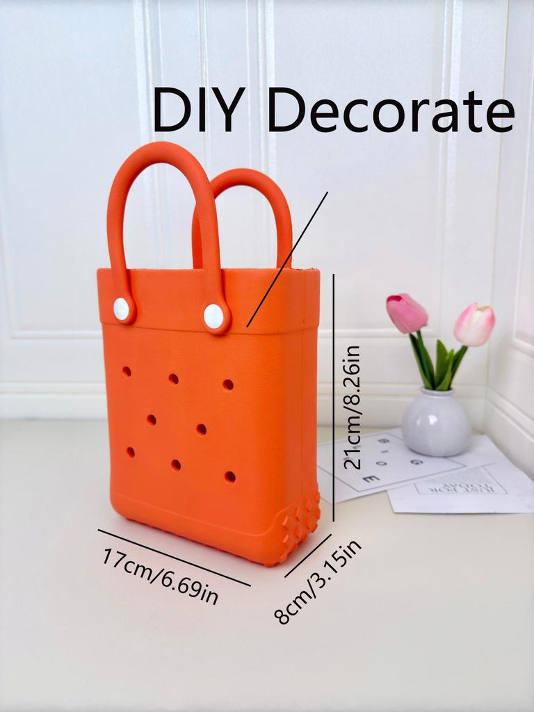 EVA Cartoon Waterproof Hole Bag: Summer DIY Mini Handbag