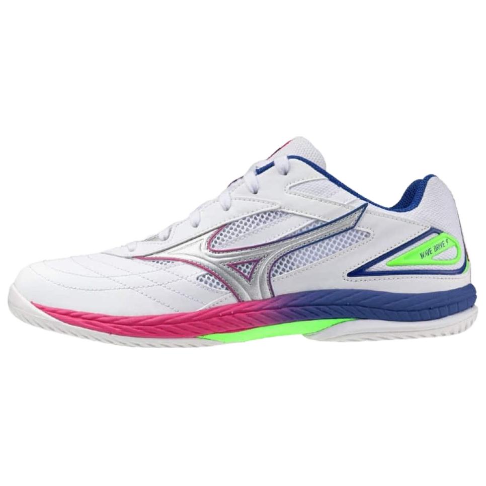 

Mizuno WAVE DRIVE 9 Table Tennis Shoes Unisex White Silver 81GA220564 40.5