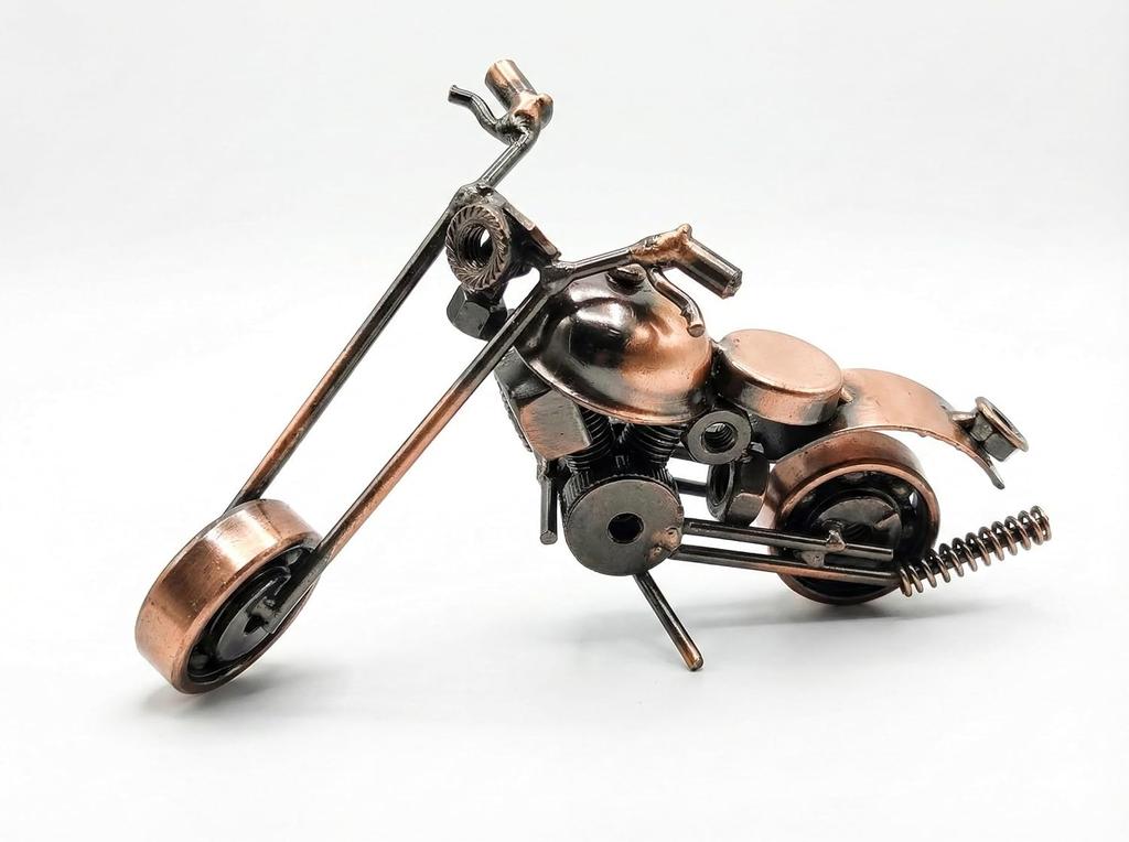 Iron Mini Bike for Home Decor Decorative Showpiece (Size - 5 x 3 inches, (Color - Brown) (Iron Bike)