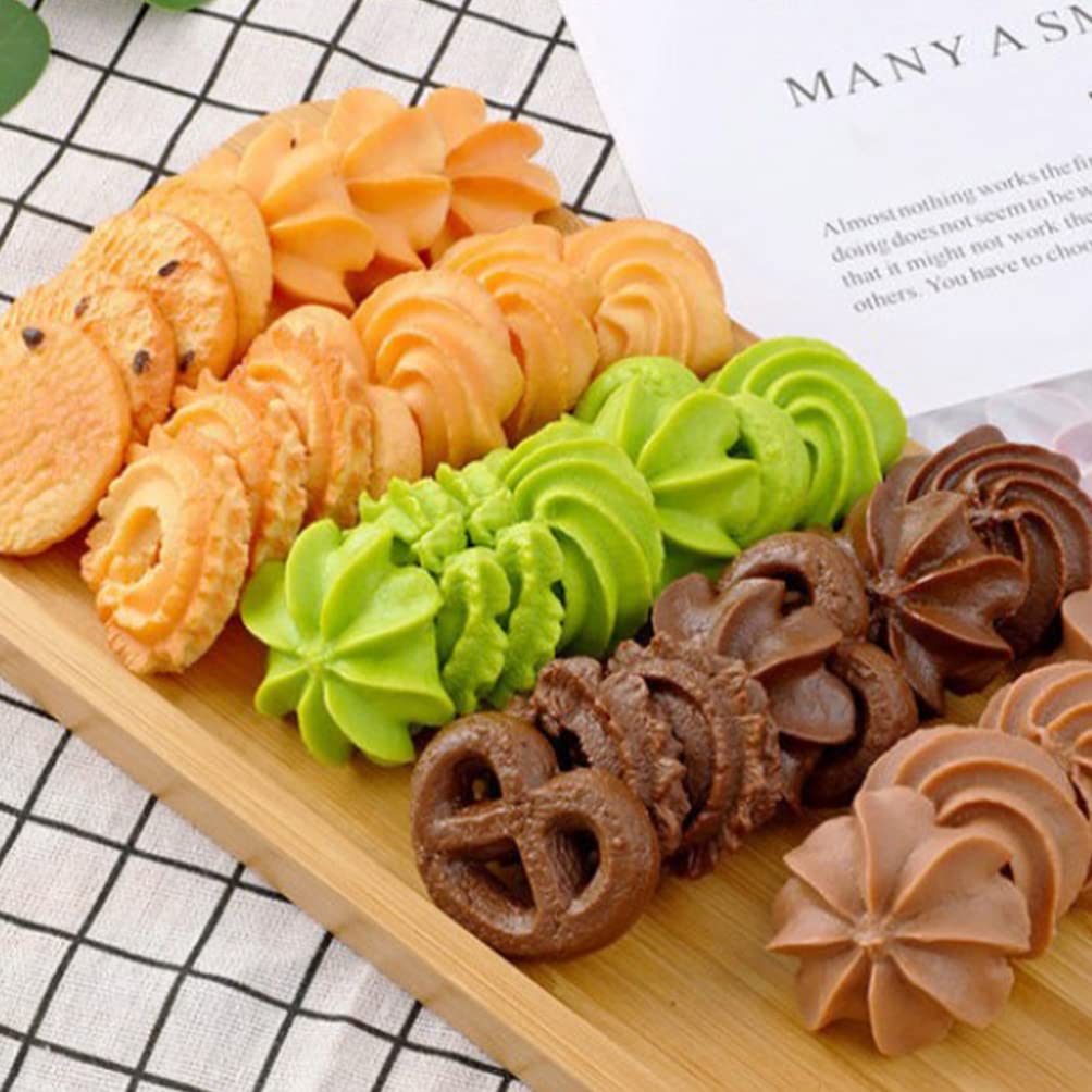 POPETPOP Cookie Food Biscuit Set of Perfect for Pretend Fruit and Promotional Photography and Brown Replicas, Models, 16, Play, School, Events, Shops,