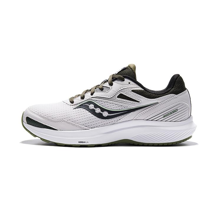 

Saucony Cohesion 16 Comfortable Cushioning Low top Casual Running Shoes Men s Light Gray Black S20781-33 42.5