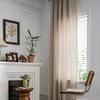 Nordic Beige Geometric Floral Lace Curtain Fabric for Living Room and Bedroom