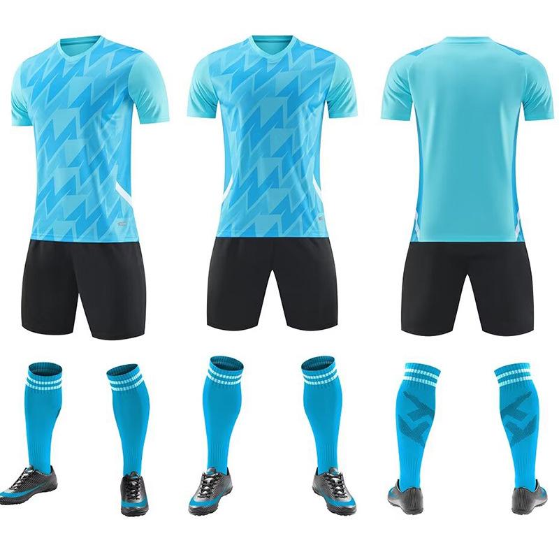 Football Suit Set Men'S Light Board Training Suit Competition Jersey Children'S Adult Short-Sleeved Sportswear Jersey Group Buying Men'S Summer