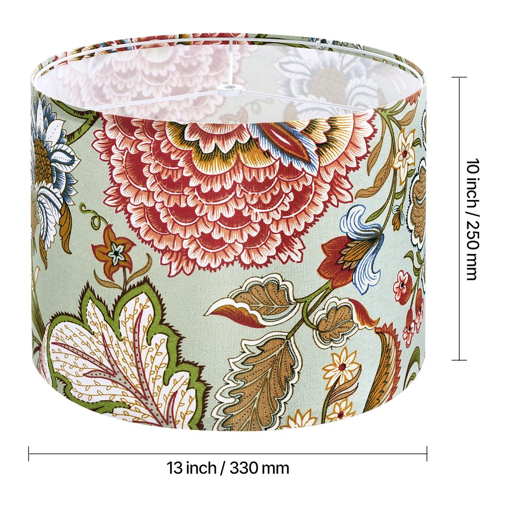 SucceBuy Drum Lamp Shade Medium Drum Linen Lampshade Replacement Lamp Shade for Table Lamps Floor Lamps Pendant Lights