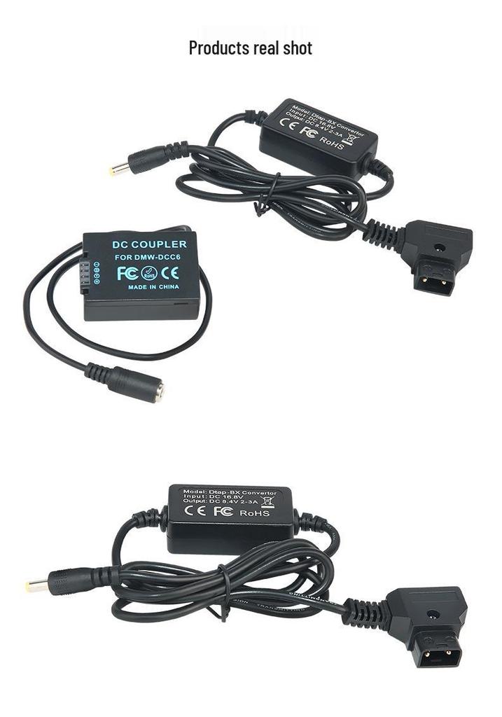 D-TAP-DCC6 Adapter for Panasonic DMC-FZ45/FZ48/FZ62 with BMB9 Dummy Battery