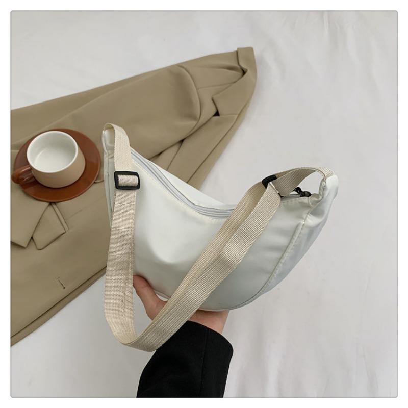 New nylon bag simple fashion messenger dumpling bag trend versatile student casual shoulder women's bag