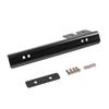 New JDM Black Universal Front Bumper License Plate Relocator Bracket Holder Bar