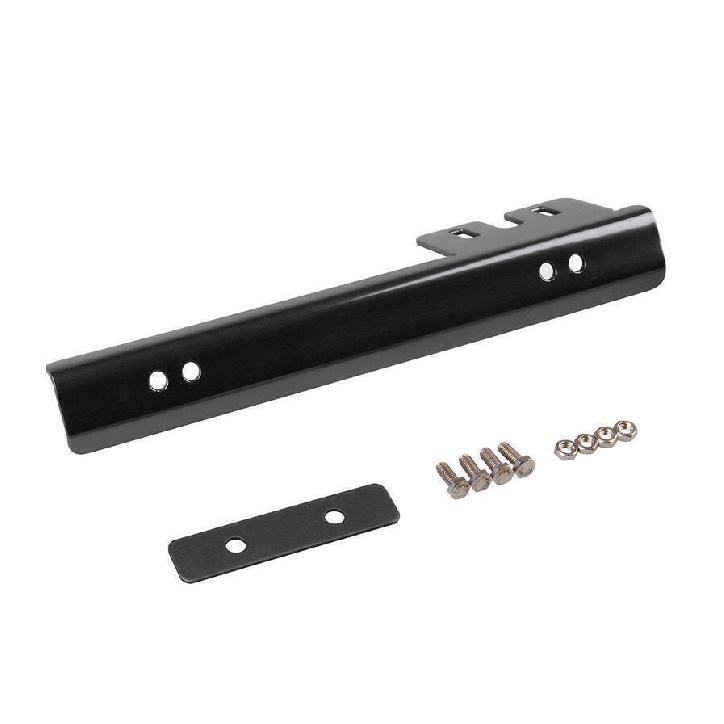 New JDM Black Universal Front Bumper License Plate Relocator Bracket Holder Bar
