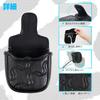 Golf Putter Cover, Magnetic Closure, Square Mallet, Club Head Cover, Stylish, Star Embroidery, Black Synthetic Leather