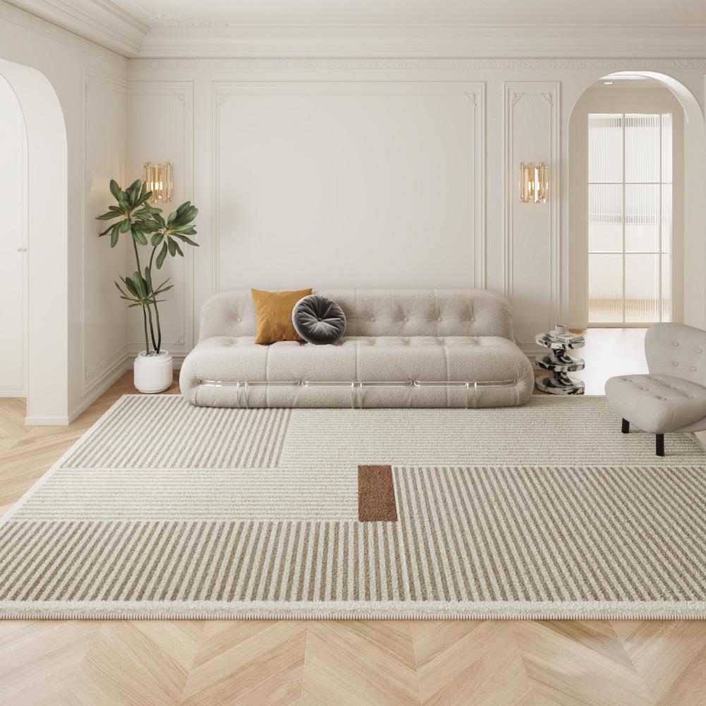 Synthetic Cashmere Living Room Area Rug Cushion for Modern Minimalist Coffee Table Bedroom Complete Home Decoration