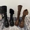 Women's New Autumn-winter Long Boots, Chunky Leg Boots, Thick-soled High-topped Shoes