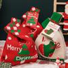 Christmas Knit Wrist Bag, Xmas Wrapping Gift Bags Knitted Treat Bags Goody Candy Gift Wrappers for Christmas Favors and Decorations